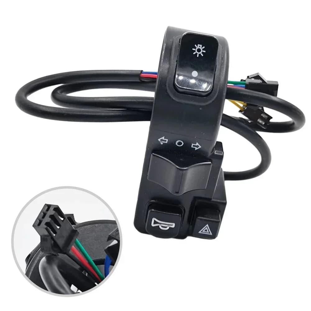 4in1 Ebike Interruttore Della Luce Corno Indicatori di direzione Interruttori Per E-Scooter ATV Moto Manubrio Interruttore E-bike Accessori