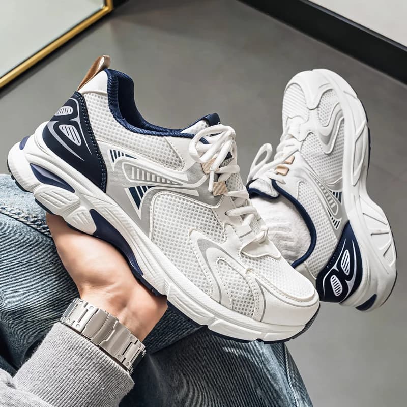 Men's Dad Shoes Breathable Mesh Upper Heightening Thick Bottom Casual Sports Shoes Summer Autumn Winter Spring Seasonal Wear