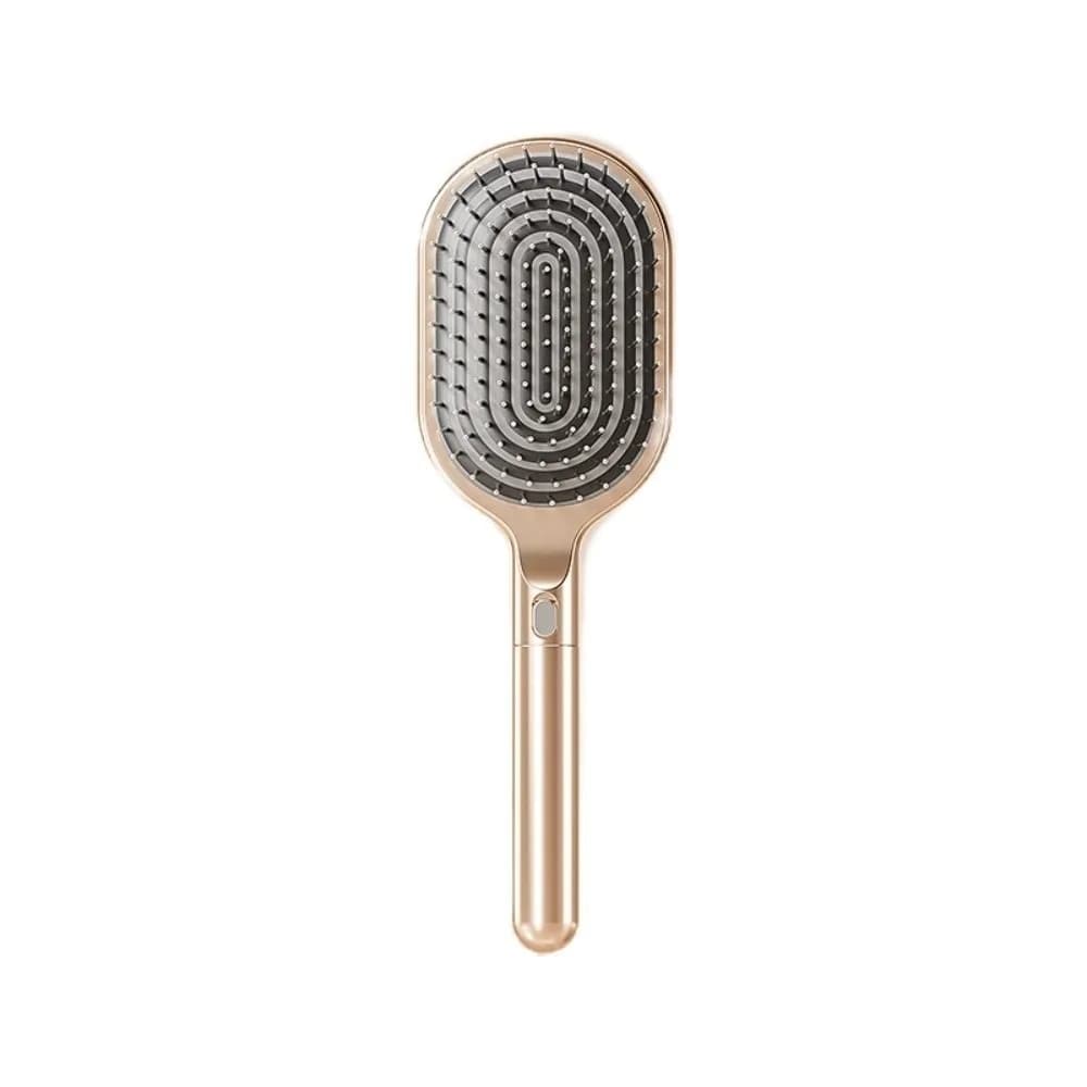 Pettine in acciaio per capelli voluminosi, spazzola per massaggio e pulizia del cuoio capelluto, pettine con cuscino d'aria, porta pettini, pettine professionale per stirare i capelli