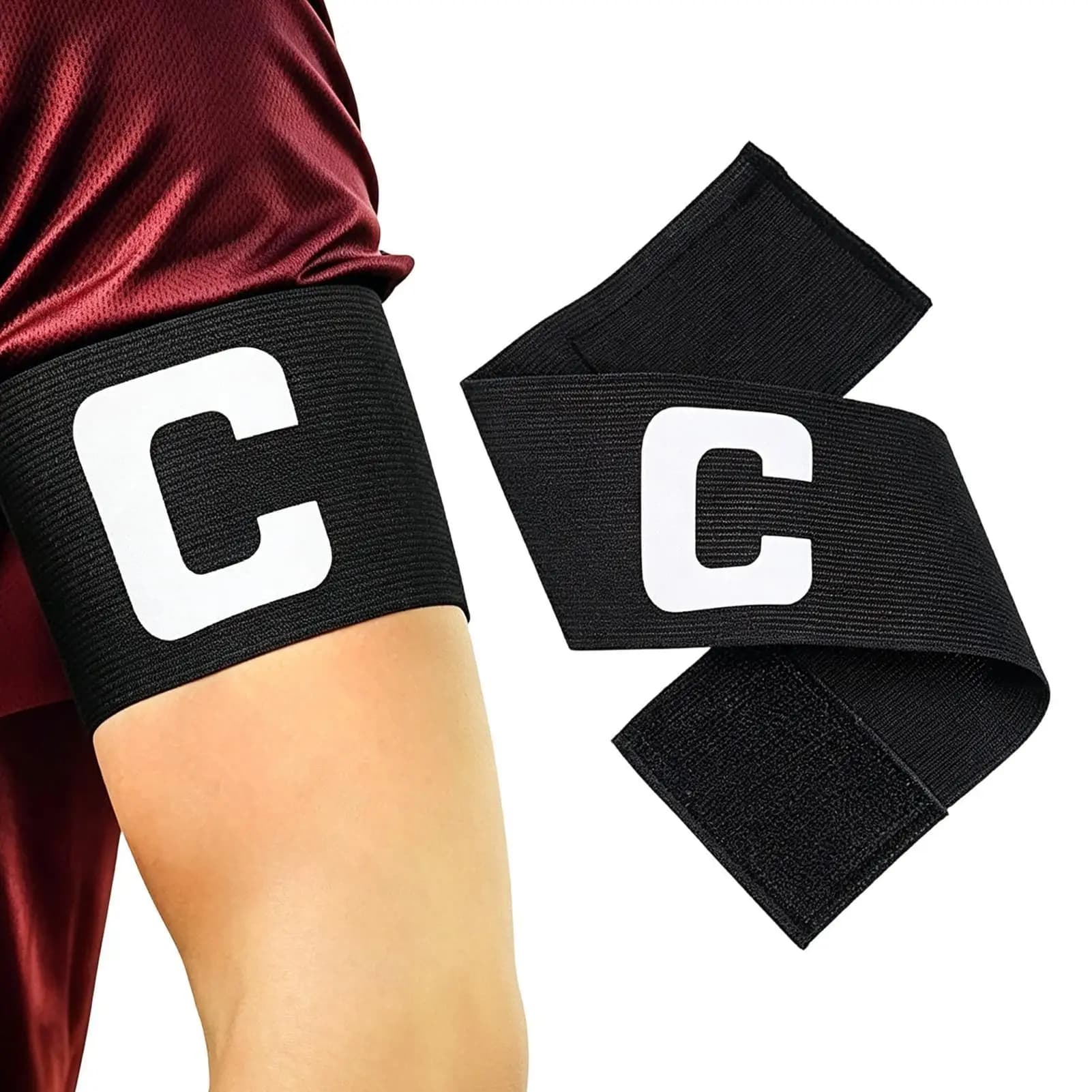 Breathable Elastic Soccer Captain Armband Youth Football Arm Band For Team Training Volleyball Basketball Sports Gear