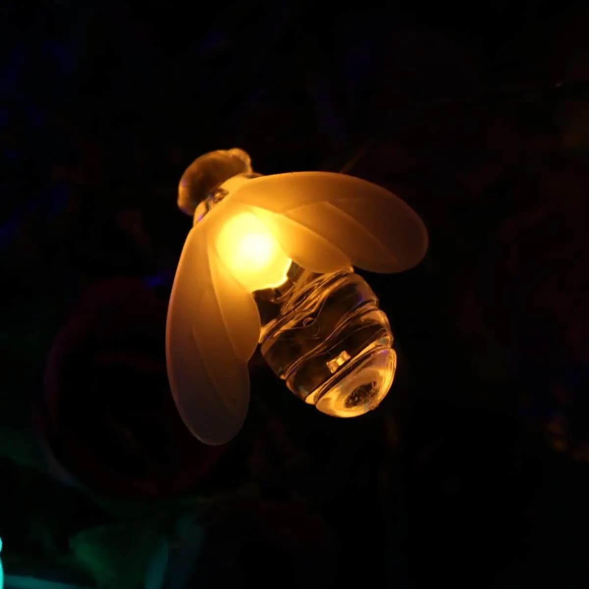 Luci Solari a Forma di Ape, 20 LED, per Esterni, Matrimoni, Giardini, Feste, Alberi di Natale, Decorazione Luminosa a Forma di Ape e Stelle