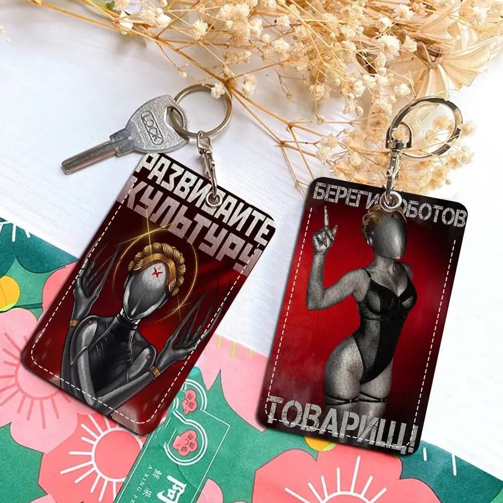 A-Atomic H-Heart Card Holder for Banking, Metro, Bus, Keyring, Badge Door for Public Services