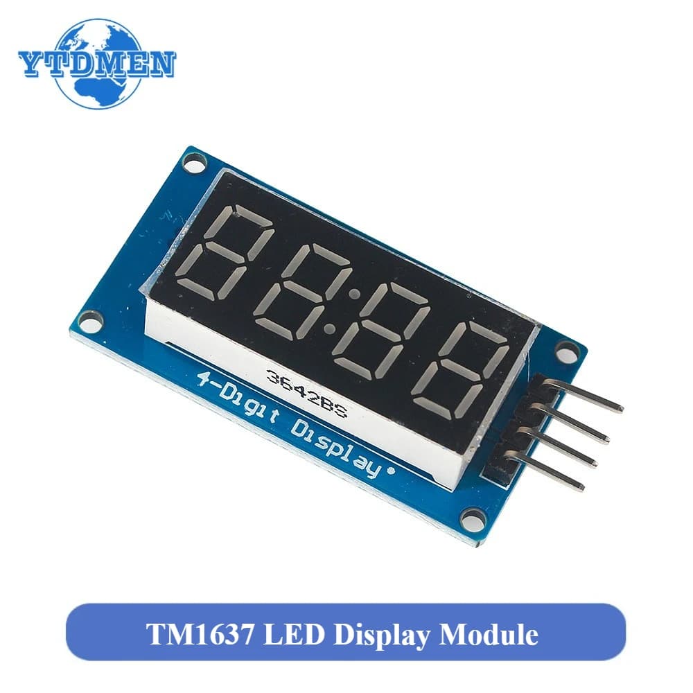 TM1637 4 bit digital LED display module 0.36 inch clock ROSSO anode four serial driver card for Arduino