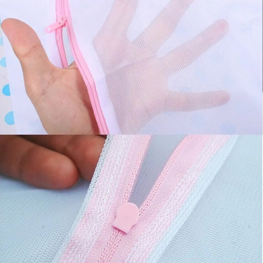 Convenient 3 sizes with zipper for laundry, zipper for laundry, fine and coarse net, mesh bag, folding bra, intimate socks