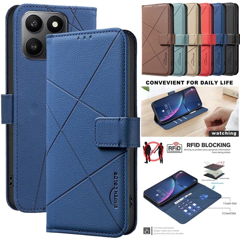 Custodia a Portafoglio con Blocco RFID per Honor 400 Smart Honor400 Pro Lite 5G 4G, Cover Protettiva in Pelle per Telefono, Borse e Fundas