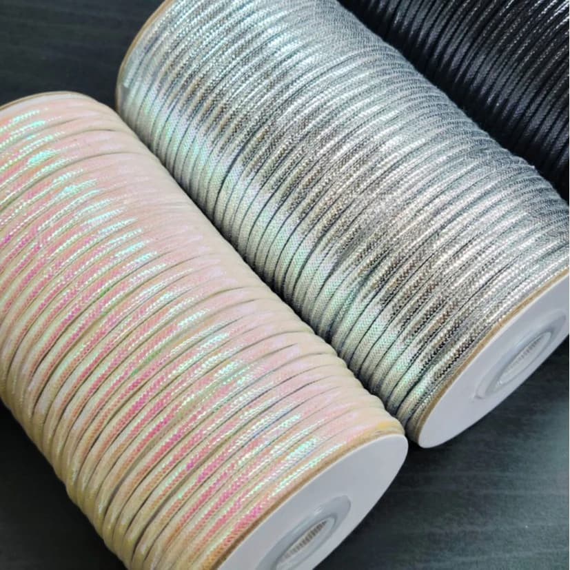 Corda centrale da 3 mm 250 g/45 m Filo avvolto con gancio, filo oro argento Corda decorativa fai da te Abiti di moda Tappeto intrecciato Fantasia filo all'uncinetto