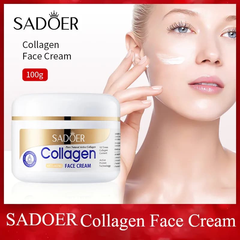 SADOER Collagen Cream For Face Satin Skin Care Hydrating Creams For Face Cream Faical Beauty Face Skin Care Products