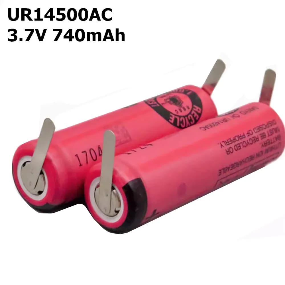 Batteria Sanyo UR14500AC da 3,7 V per spazzolino elettrico Braun Oral-B Pro 2 tipo 3766 iO4 iO5 iO6 iO7 iO8 iO9 iO10 3758 UR14500V