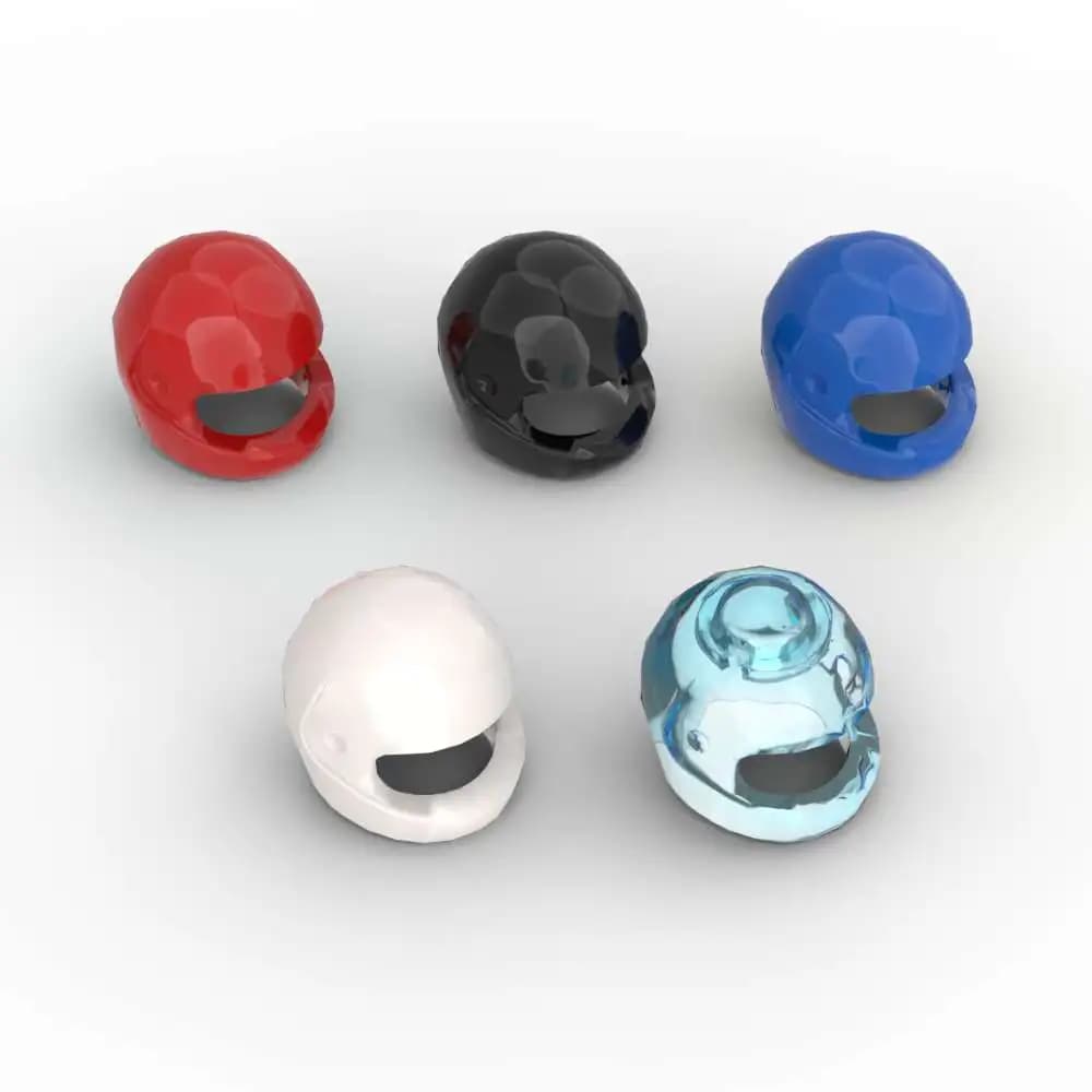 MOC 10 PZ 2446 Casco Building Blocks 30124 Copricapo Del Motociclo 88415 Assemblare Particelle di Mattoni Puzzle Giocattolo Per Bambini Regali Di Compleanno