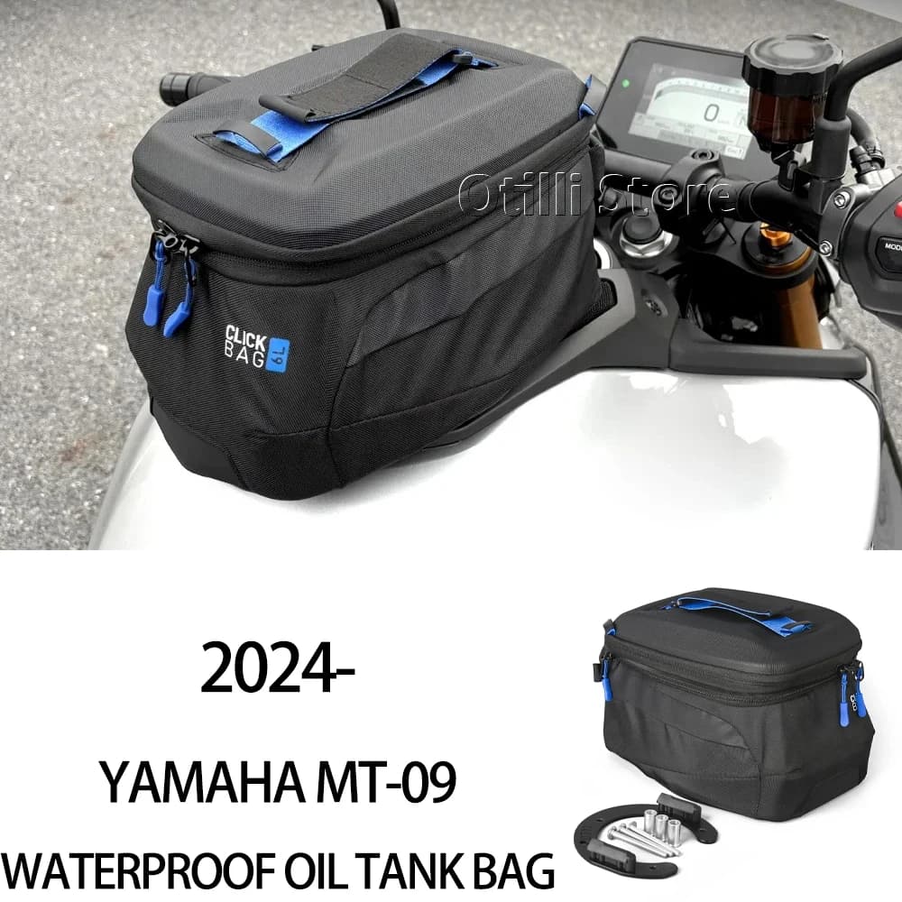 Borse da moto impermeabili per serbatoio carburante Yamaha MT-09 MT 09 SP MT09 2024 2025 2026, zaino portautensili portatile con logo 6L