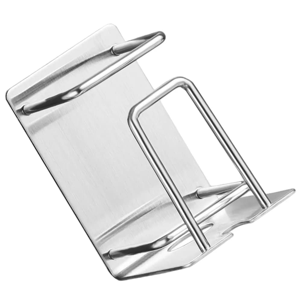 Stainless Steel Wall Mounted Toothbrush Holder Nail-Free Bathroom Organizer Cup Rack Draining Storage Shelf Tooth Brush
