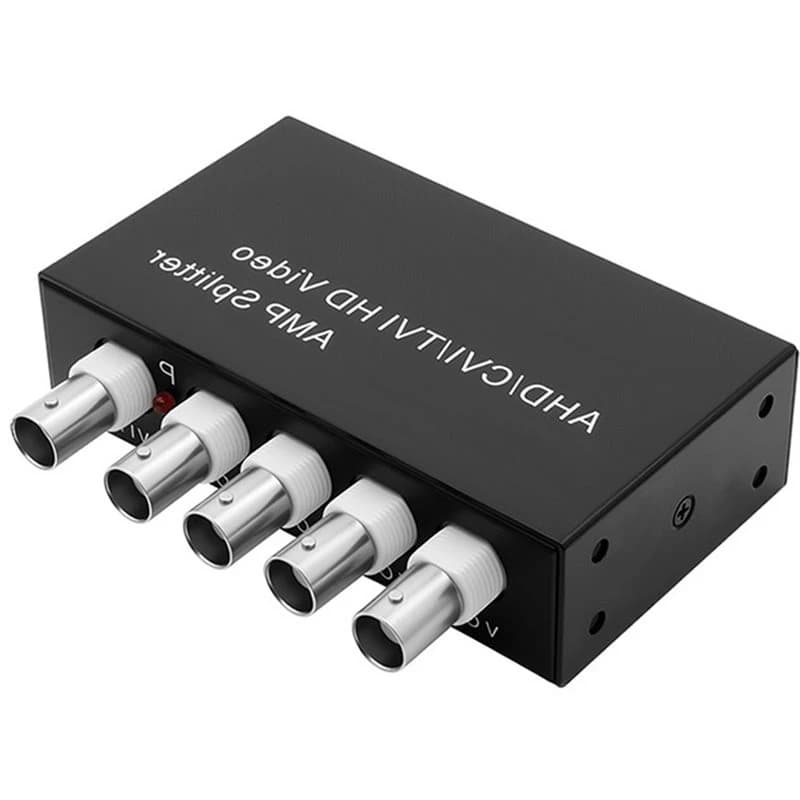 2026 New 1 In 4 Out 2Mp 1080P AHD CVI TVI BNC Video Distributor Amplifier 1CH To 2CH Splitter For CCTV Security Camera