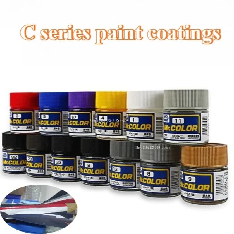 10Ml-glass Bottle C Series Model Oil Paint Coating Odor Small Strong Coverage DIY Car Figure Model Spraying Coloring Pigment