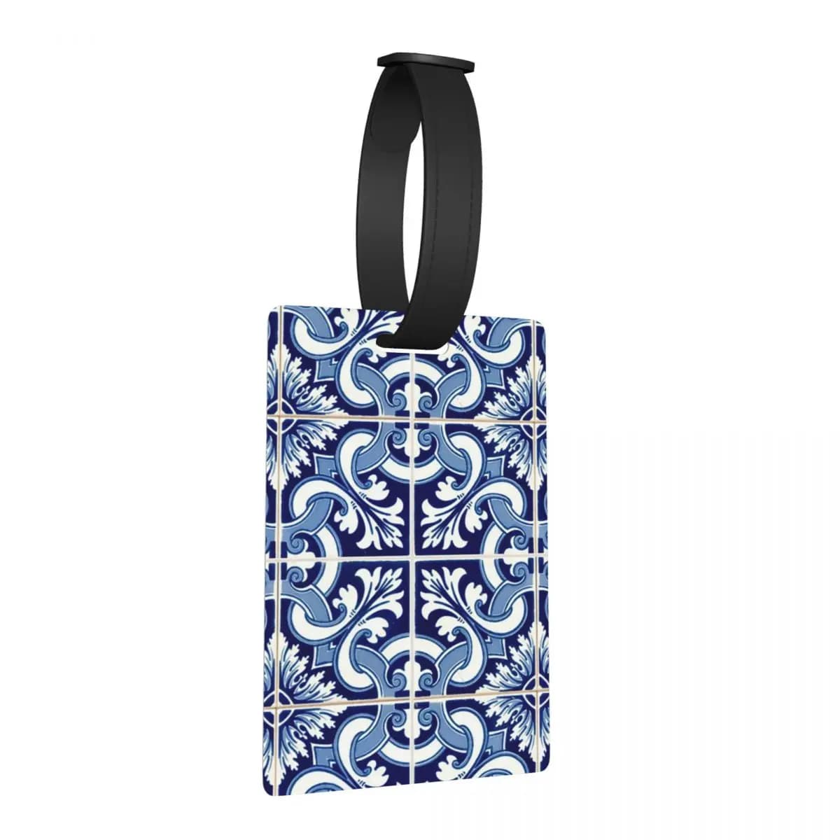 Etichette per Bagagli Azulejo Lisbon, Accessori per Valigie, Tag per Bagaglio da Viaggio, Porta Etichetta con Nome e Indirizzo