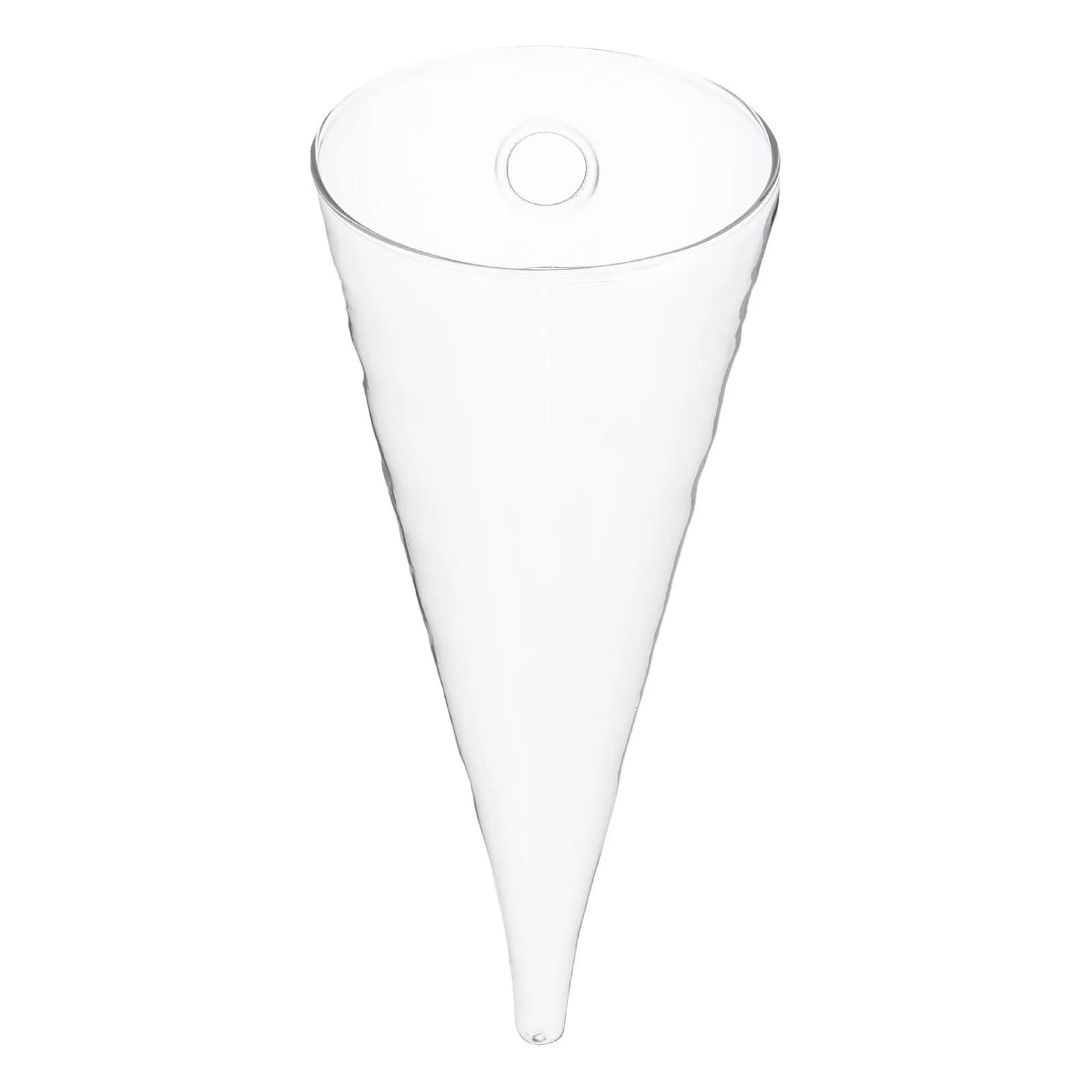 Vaso da Parete in Vetro, Bottiglia Circolare in Borosilicato Trasparente, Porta Fiori Decorativo per Casa e Ufficio