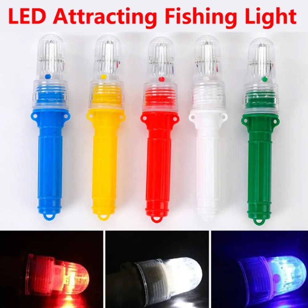 Luce da pesca a LED Lampada da pesca a doppio flash controllata dalla luce a LED Luce di segnalazione a boa Indicatore luminoso di avvertimento flash netto impermeabile