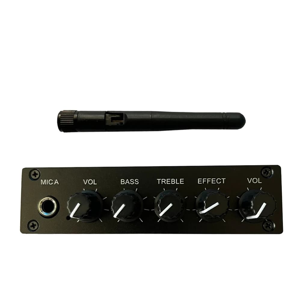 MK-88 Digital Karaoke Reverberator Stereo Preamplifier Audio Amplifier Mixing Board With DC 12V Power-Adapter US Plug