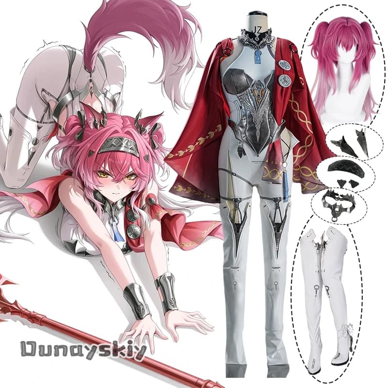 Gioco Wuthering Waves Lupa Costume Cosplay Lupa Tute sexy Mantello Uniforme Coda Copricapo Orecchini Halloween Travestimento Vestito