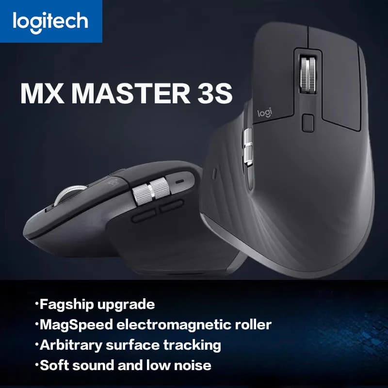 Logitech MX Master 3S Mouse wireless Bluetooth Business Office Mouse softtone Mouse ergonomico per ufficio aziendale