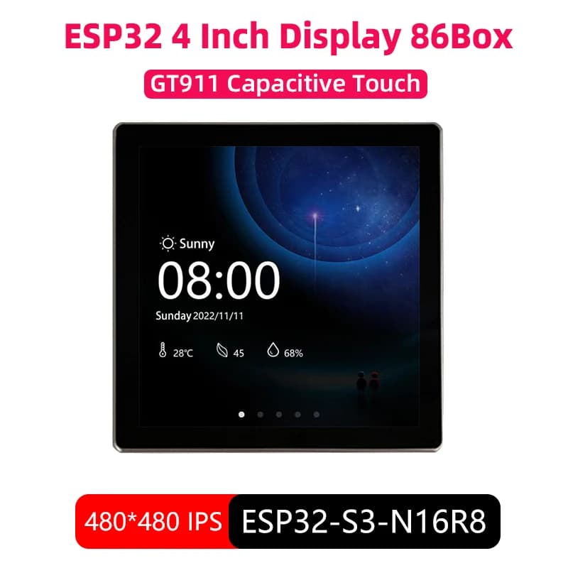 ESP32 Touch screen 4 inch WiFi BT for Arduino LVGL IOT ESP32-S3 Smart Display 86 Box Central