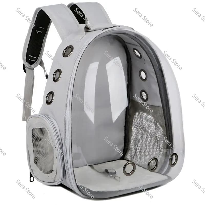 Luxury Portable Transparent Pet Travel Carrier Bag Ventilated Cat Dog Backpack Breathable Cat Veterinary Instrument