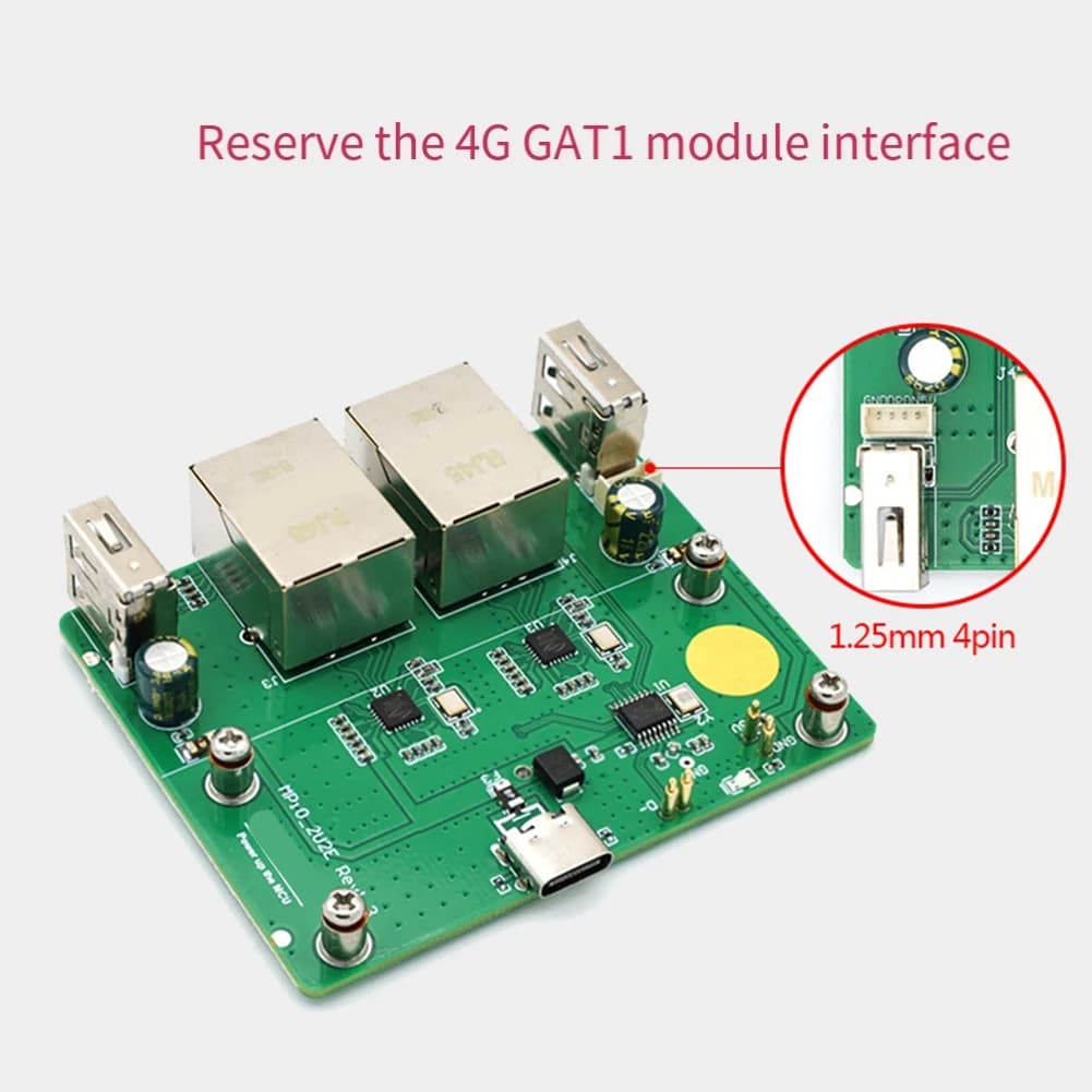 A85P 1PCS/LOT for Raspberry PI Zero 2W Dual Network Port Expansion Board USB HUB Expansion Dock RJ45 Ethernet Hub Module A