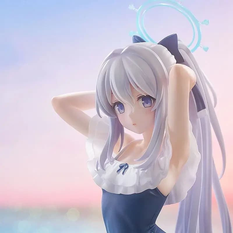 Blue Archive Tsukiyuki Miyako Swimsuit Anime Girl Figure PVC Collectible Statue Desktop Decor Otaku Game Character Display Model