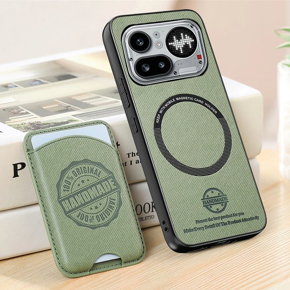 Custodia in pelle staccabile 2-in-1 con porta carte per Nothing Phone 4A Pro 5G, cover posteriore magnetica per Nothing Phone 4A e CMF Phone 2 Pro