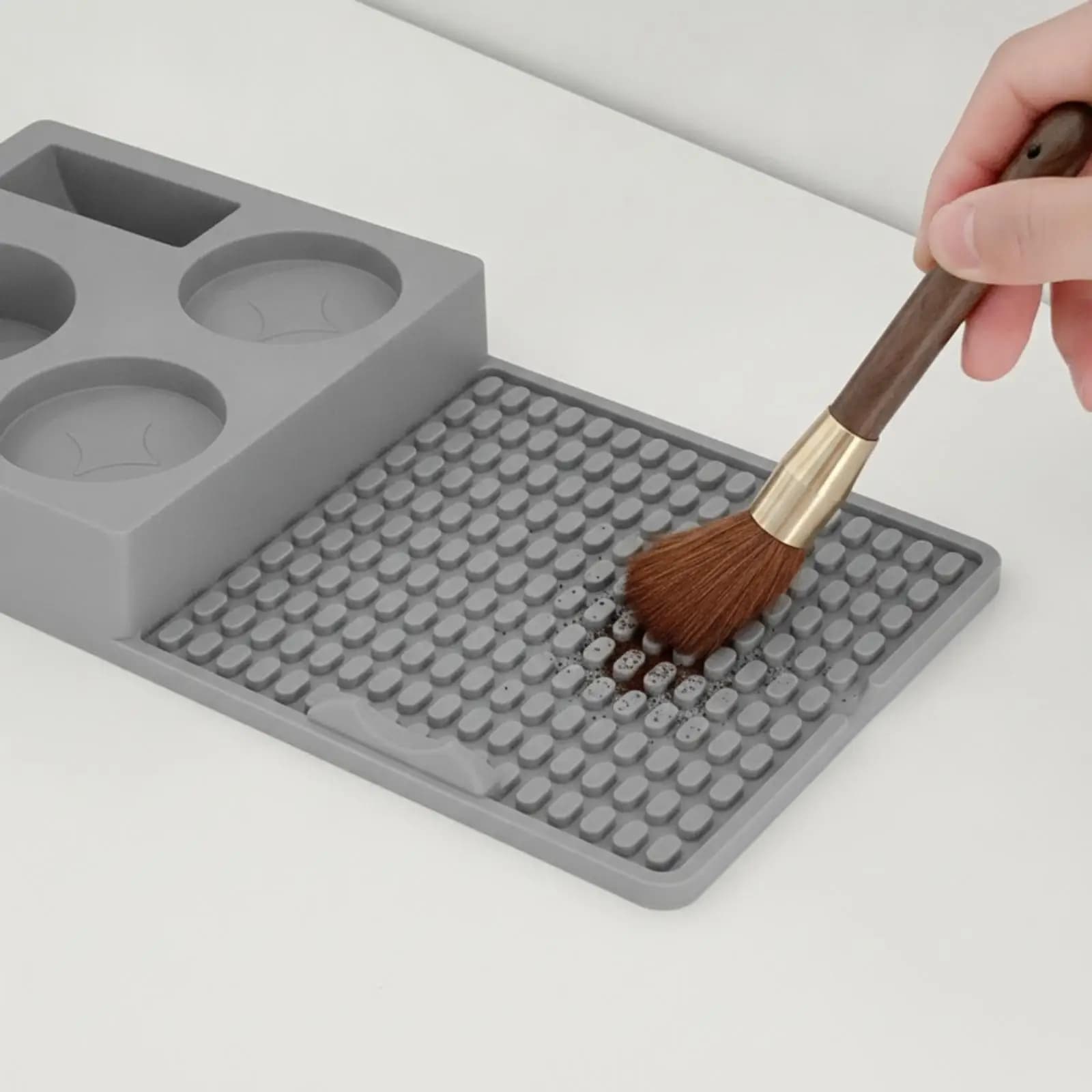 Silicone Coffee Tamper Base Mat for Espresso Machine Accessories Heat Resistant Countertop Protector
