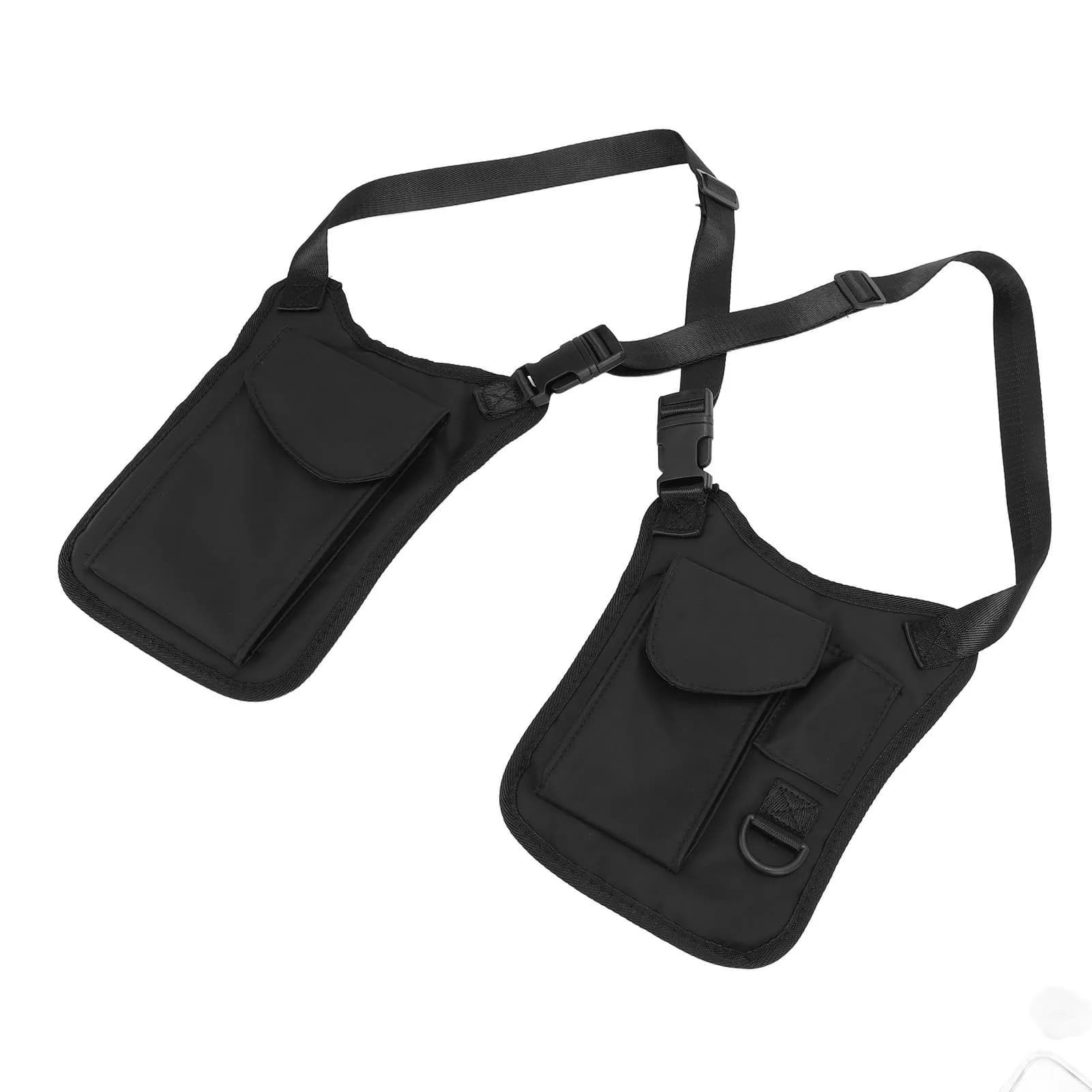 Borsa a tracolla da esterno con cinghie regolabili in poliestere, borsa sottobraccio antifurto nascosta per portafoglio, telefono e chiavi