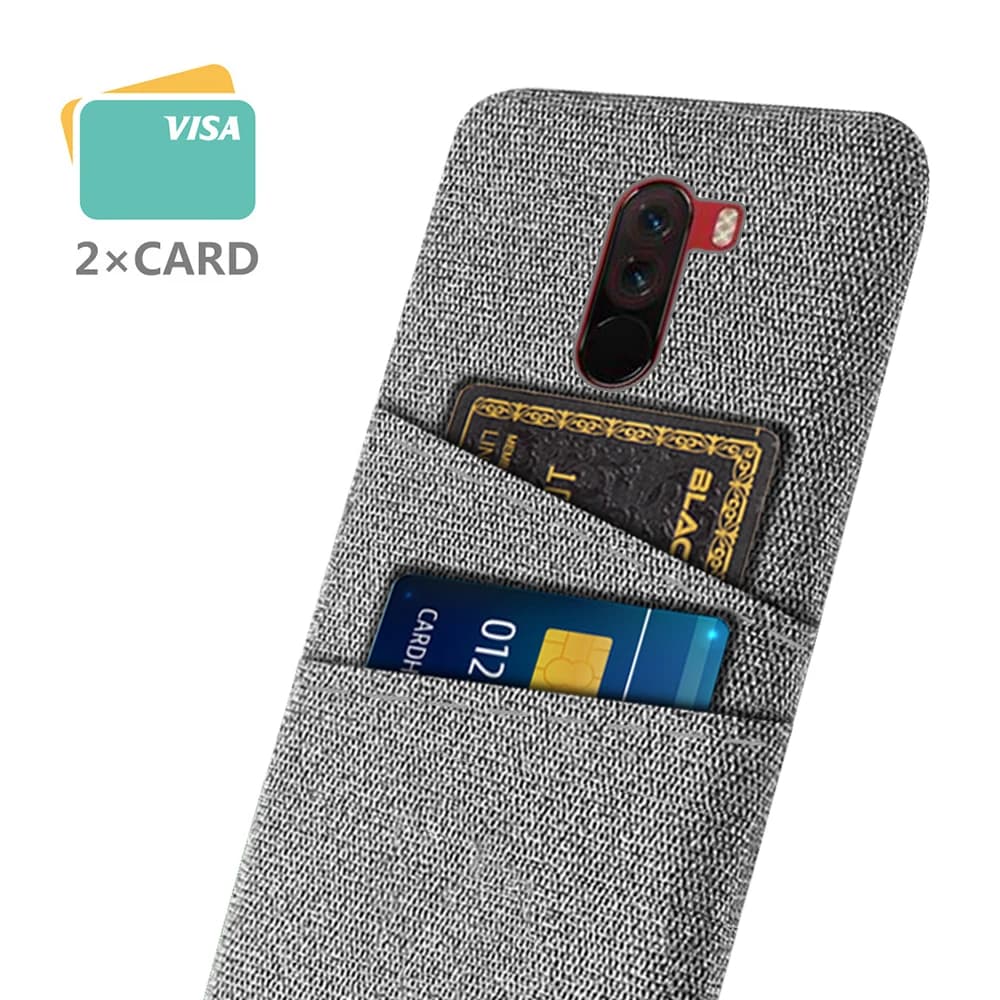 Custodia per Pocophone F1 Custodia in tessuto di lusso con doppia scheda Cover per Xiaomi PocoPhone F1 custodia Poco F1 F3 F2 Pro X3 NFC GT M3 Pro
