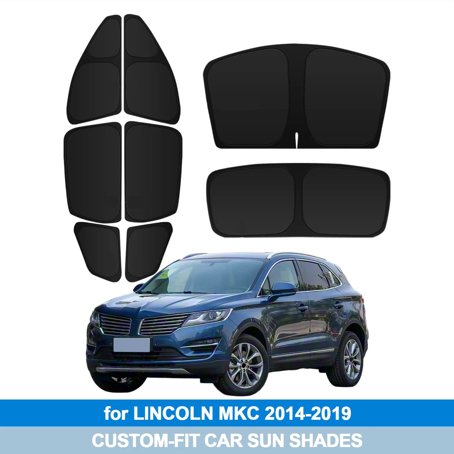 Per LINCOLN MKC 2014-2019 Parasole per Parabrezza e Finestrini Laterali, Copertura Protettiva per la Privacy, Accessori Auto