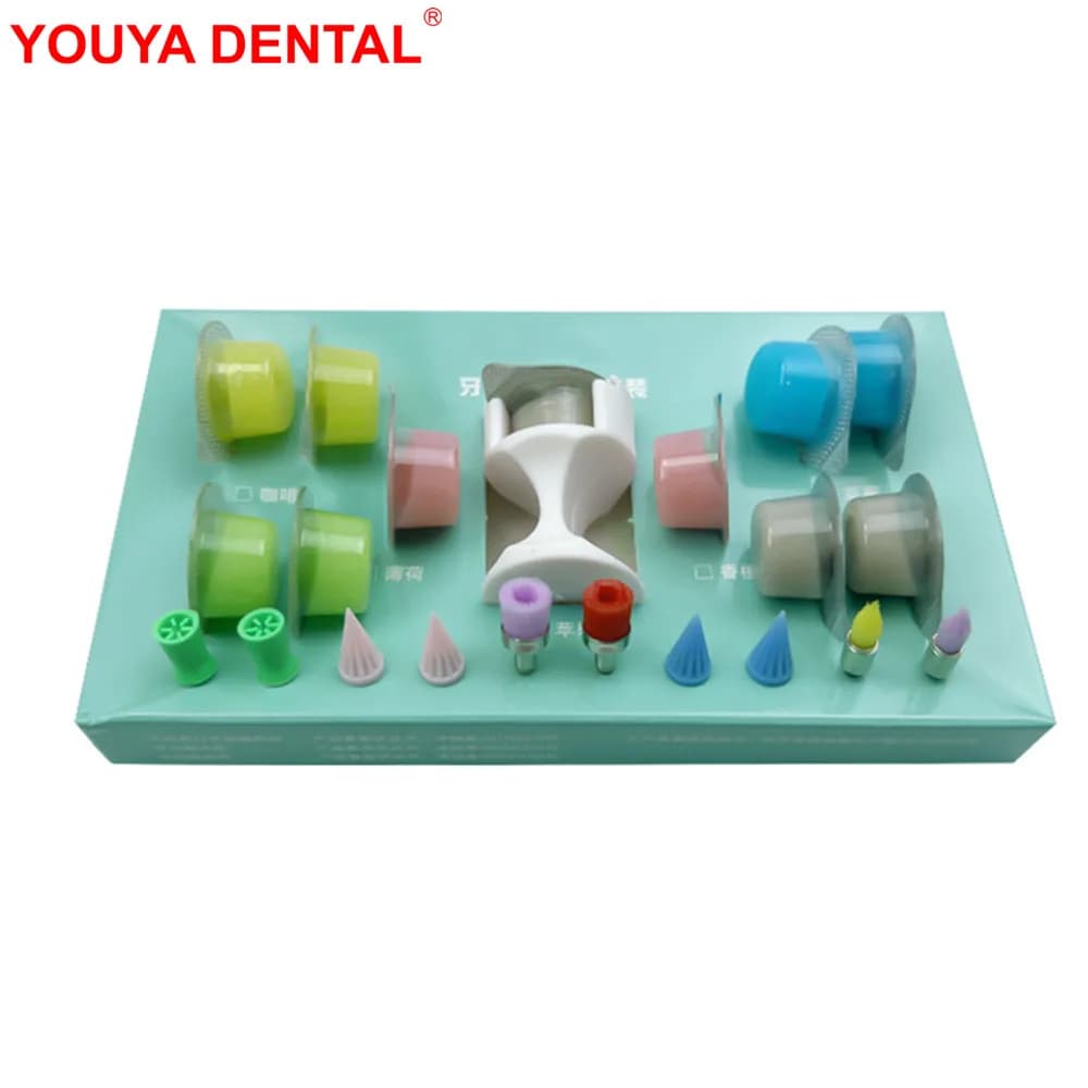 Dental polishing kit Toothbrush Teeth whitening Teeth polishing paste Mint gelatin Width fruit paste Profiling paste Dentist material