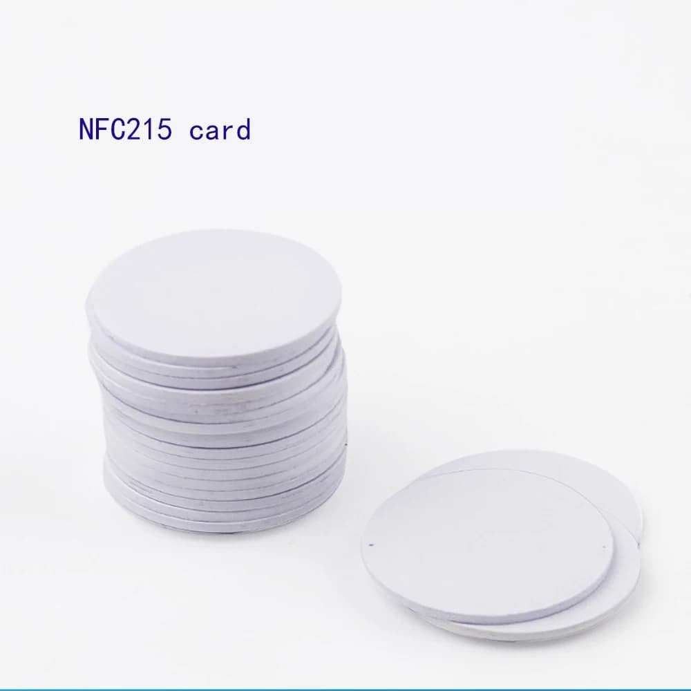 Schede NFC 215, Schede rotonde NFC NTAG215 Etichetta scheda NFC 215 compatibile con telefoni cellulari e dispositivi abilitati TagMo NFC