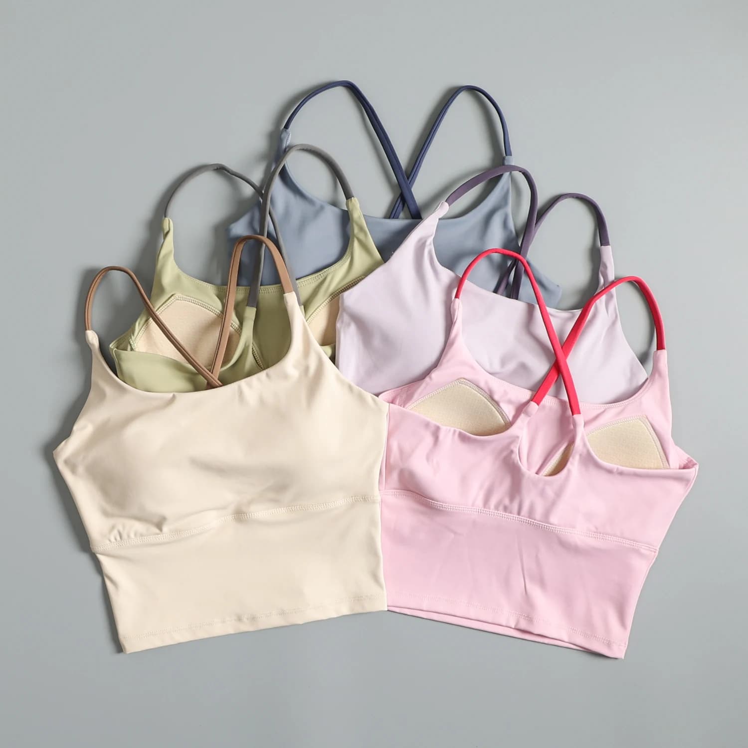Reggiseno Sportivo Integrato da Donna Anti-Shock per Corsa, Allenamento Outdoor, Fitness, Yoga, con Schiena Bella e Design Anti-Vibrazione