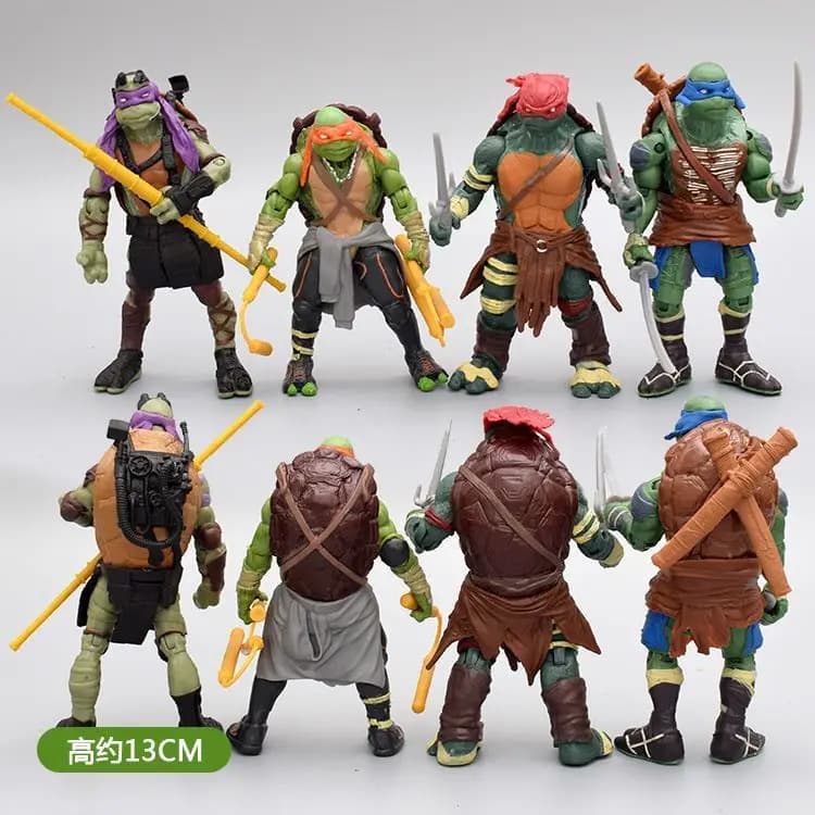 Versione Classica del Film del 1988 delle Tartarughe Ninja, Action Figure Completamente Articolata, Modellino Giocattolo, Ornamento da Scrivania, Regalo
