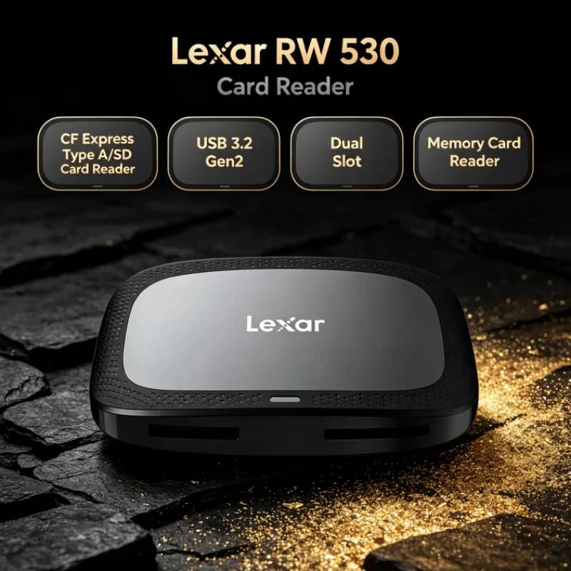 Lexar CFexpress Type A / SD Memory Card Reader Dual Slot USB 3.2 Gen2 RW530 SD Card Reader CFA Max 900MB/s