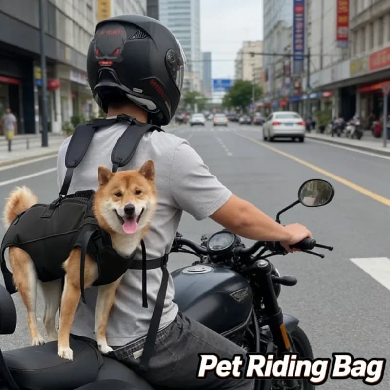 Zaino per Cani a Doppia Tracolla Traspirante per Viaggi all'Aperto con Animali Domestici