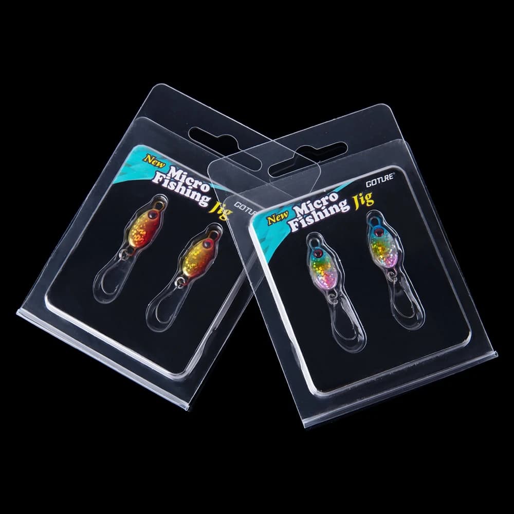 Goture Micro Jig in Metallo da Pesca 3.2g 5.3g, Esche a Cucchiaino Glitterate con Occhi 3D e Amo Affilato, Attrezzatura da Pesca per Acqua Dolce e Salata