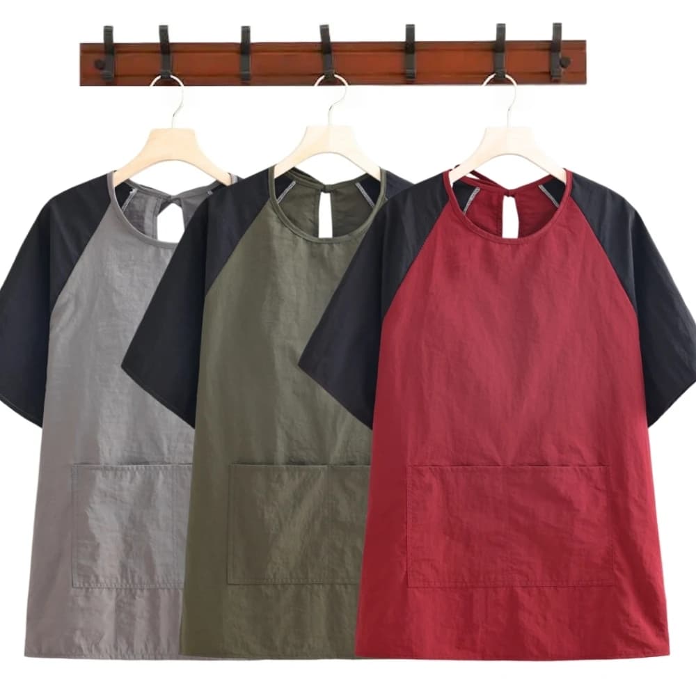 Pet Dog Grooming Clothing Waterproof Apron Pet Store Uniforms Restaurant Waiter Work Clothes Short-sleeved Kitchen Cooking Smock
