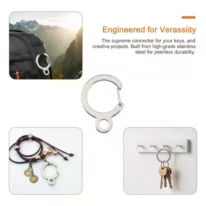 2/5 outdoor backpacks with sturdy load-bearing mountain chains, stainless steel keychains, spring buckles, and keychains