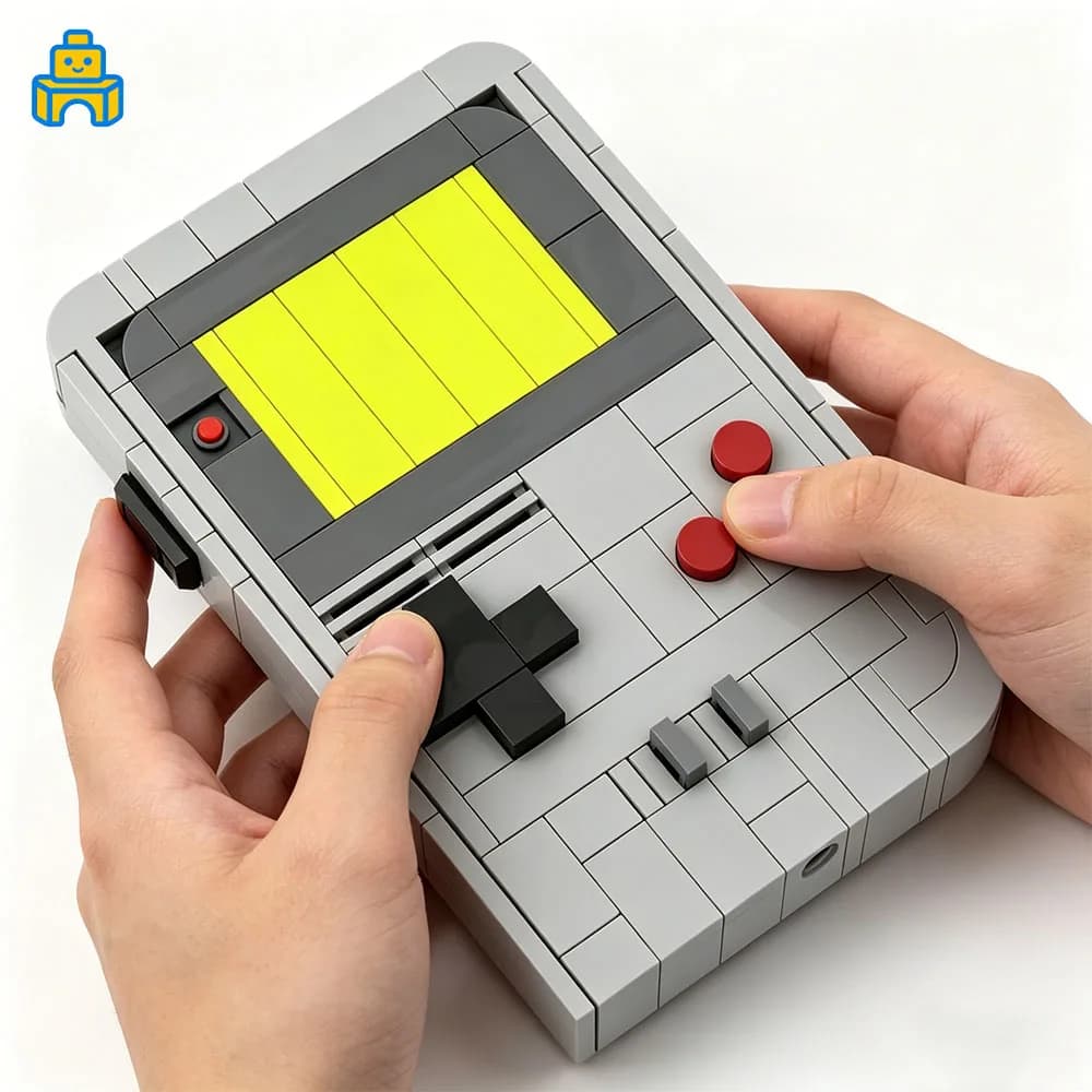 Console di Gioco Portatile Fai-da-Te, Blocchi da Costruzione MOC, Regalo Creativo per Ragazzi, Ragazze, Bambini, Amici, Adulti, Regali per Feste e Festival