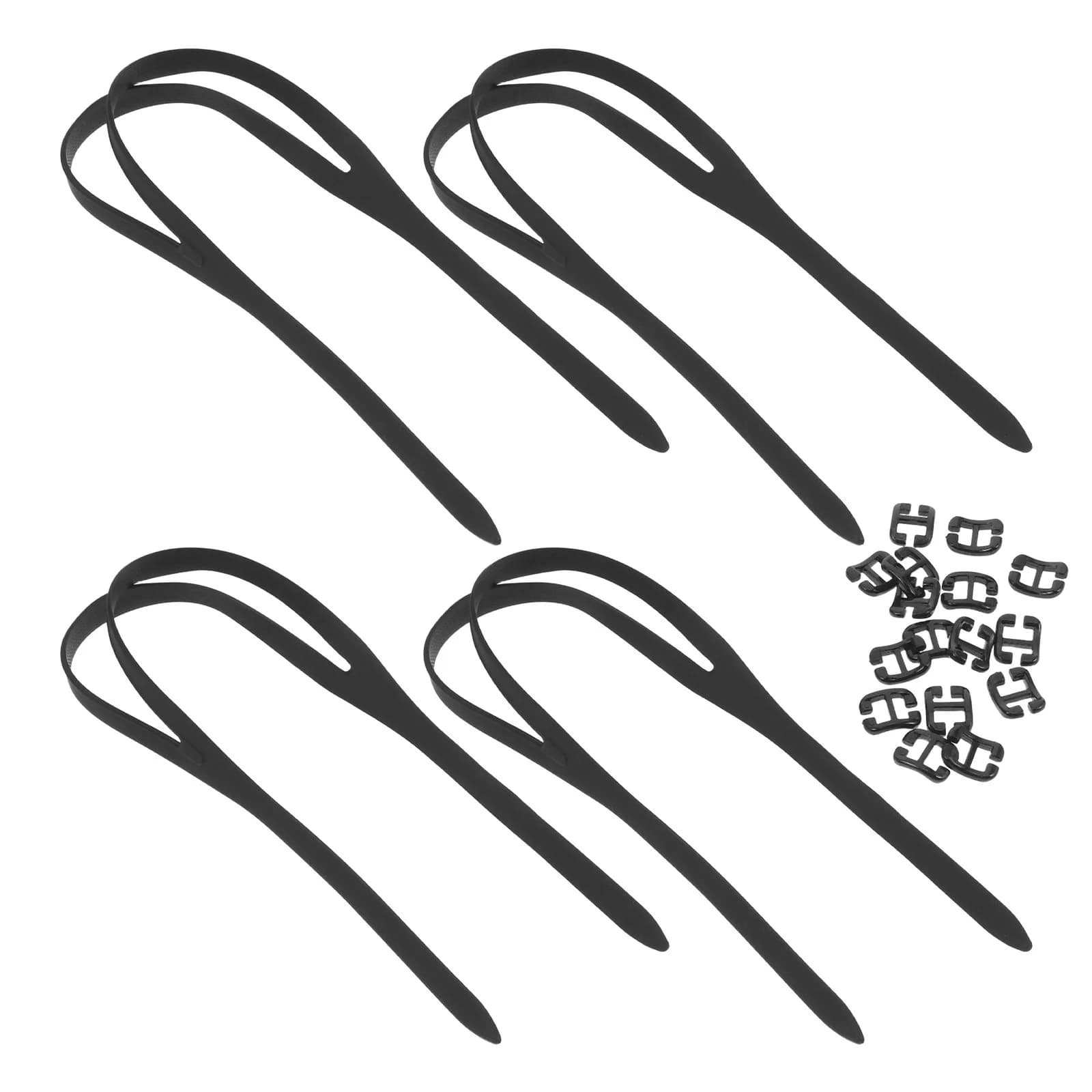 4 Pieces Silicone Straps for Swimwear, Universal Spare Parts Buckles, Waterproof Headband, Dive Glass Lace, Snorkeling Mask