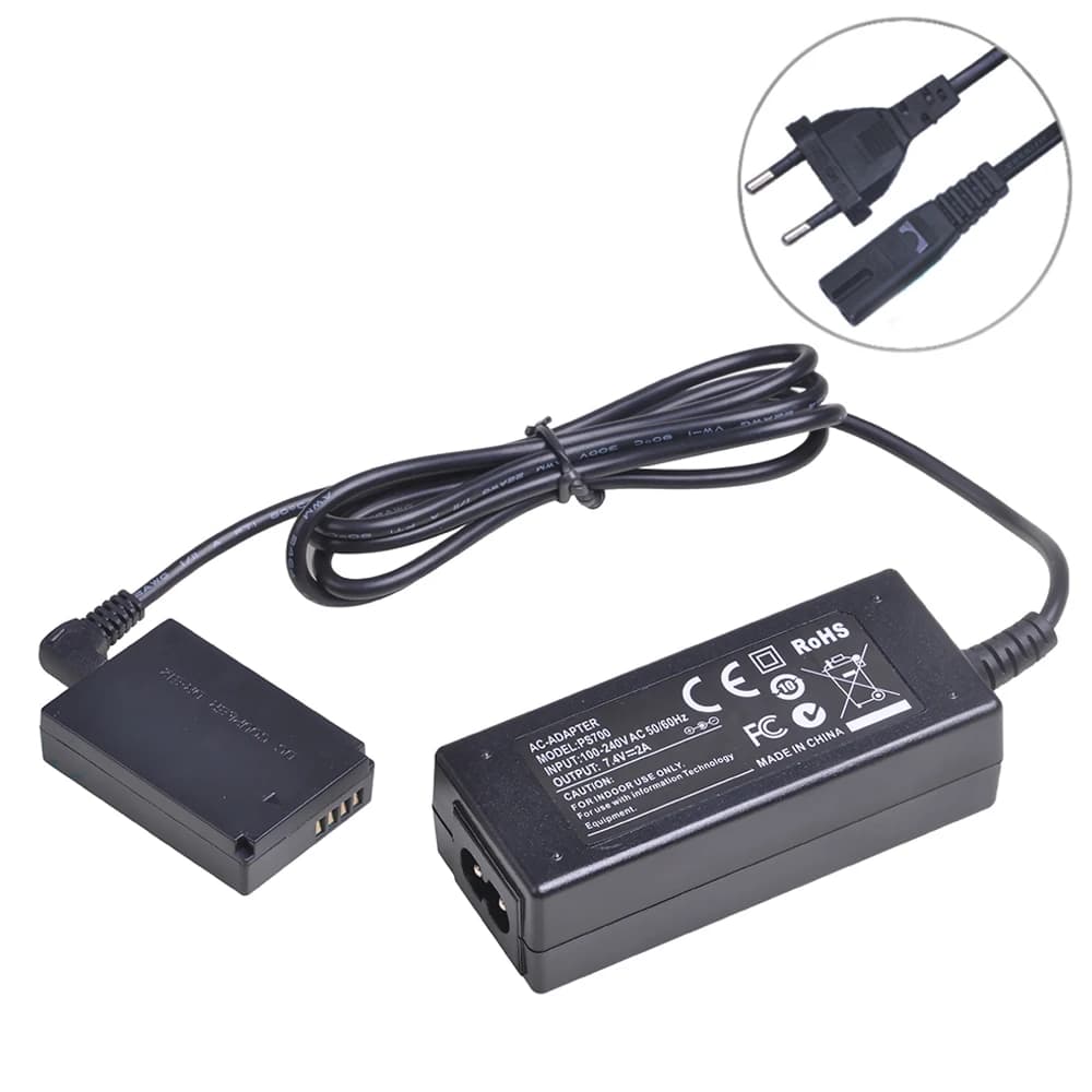 Batteria fittizia LP-E12 ACK-E12 Power Bank CA per Canon EOS M50 Mark II, M50, M, M2, M10, M100, Rebel SL1, 100D, Kiss X7, SX70 HS