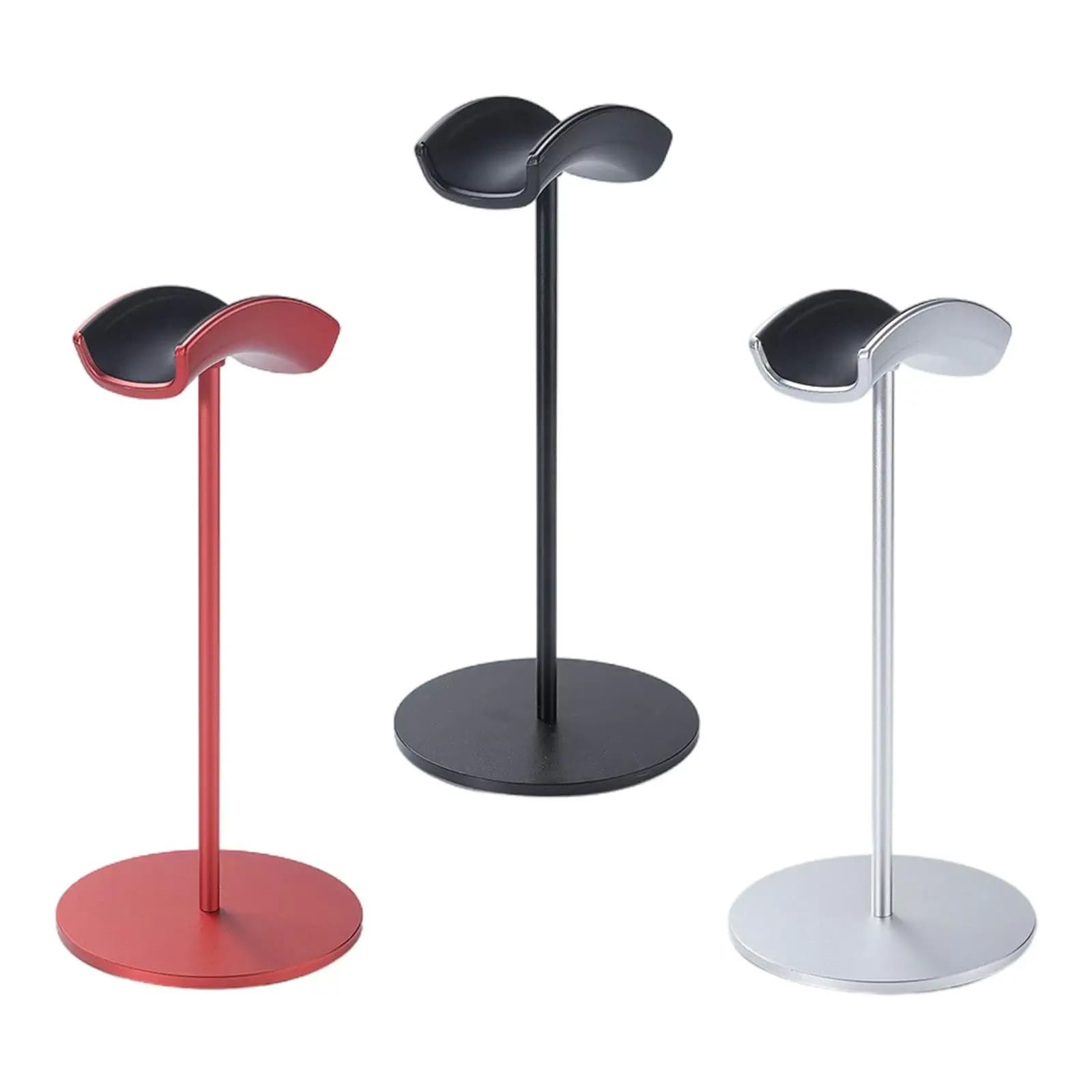 Supporto per cuffie Staffa di visualizzazione per supporto per cuffie portatile stabile in lega di alluminio per cuffie da gioco domestiche Rack da ufficio desktop
