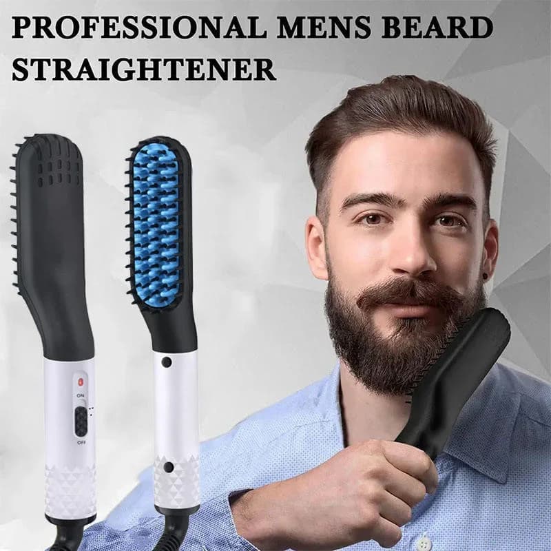 New Professional Leasing Combo for Fast Heating, Pettine for Smoothing Customized Barbary, Small Smooth Brush for Men