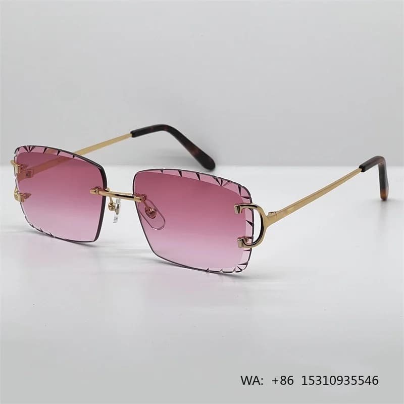 Lightweight Rimless Custom Sunglasses Bulk Wholesale Outdoor Cycling Sports Eyewear
