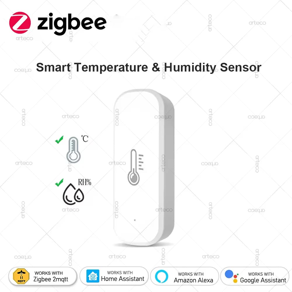Zigbee 3.0 App Smart Temperature and Humidity Sensor Remote Monitor Detector Smart Domotic Support Home Assistant Z2MQTT