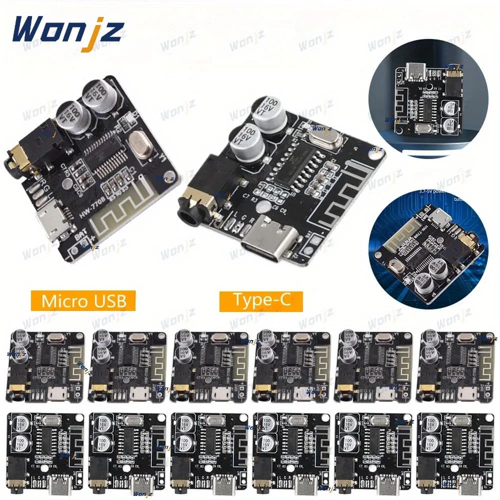 2 pz/1 pz Scheda decodificatore Bluetooth 5.0 MP3 314, Modulo ricevitore audio BT senza perdita di dati per altoparlanti auto modificati