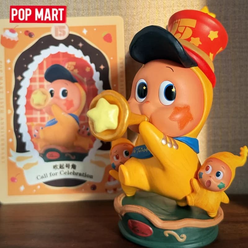 POP MART Celebra il 15° Anniversario Serie Trendy Blind Box Giocattolo Bambola Misteriosa Figurina Anime Carina Regalo